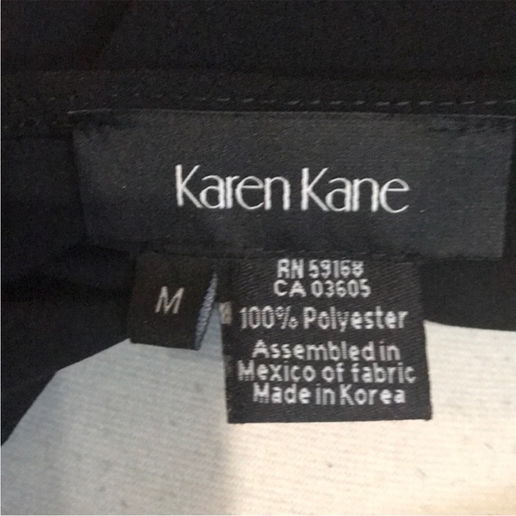 NWT Karen Kane blouse/top • size medium • black with zipper - Picture 2 of 5